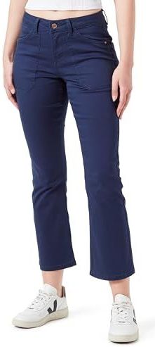 Crann - 7/8 Bootcut Twill - Broeken - Blauw - Dames