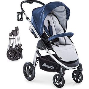 Hauck Saturn R All Terrain Sportstoel Met Voetenzak, Draaibaar, Tot 25 Kg, Xl Afdekking, Bekerhouder, In Hoogte Verstelbaar, Compact, Compatibel Met Babyzitje, 141434, Blauw/Grijs