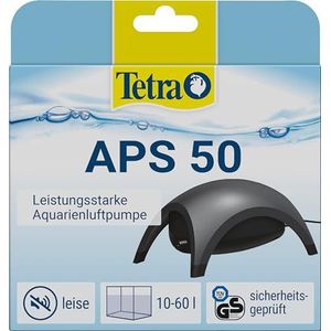 TETRA APS 50 aquariumluchtpomp van 10 tot 60 l - stil met drievoudig ruisonderdrukkingssysteem - instelbaar krachtig en design-3 jaar garantie