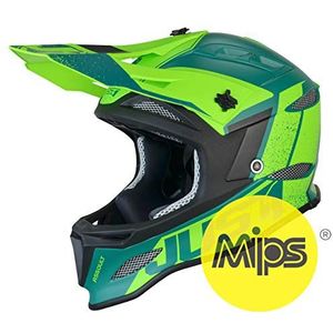 Just 1 Helmets Just1 Jdh Assault Green MIPS XS helm downhill/MTB/Enduro Unisex - volwassenen, groen