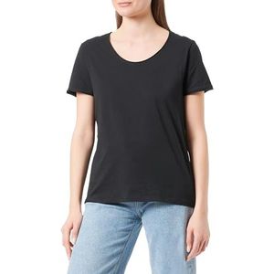 Basic T-shirt, zwart, L
