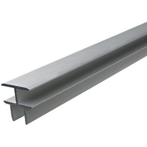 GAH-Alberts 473402 T-profiel - zelfklemmend, aluminium, zilverkleurig geanodiseerd, 1000 x 24,9 x 24 mm