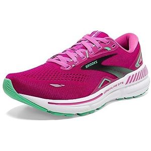 Brooks Adrenaline Gts 23 dames Hardloopschoen, Roze Festival Fuchsia Zwart, 40 EU