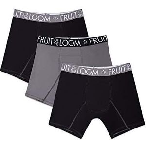 Fruit of the Loom Ademend ondergoed boxershorts kort (3-pack) heren, Veelkleurig, XL