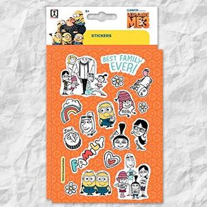 Imagicom Minions Family Sticker, PVC, meerkleurig, 11 x 19 cm