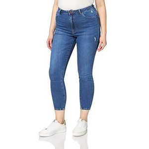 ONLY Dames Onlkeily Hw Skinny Dest ANK DNM Mas Box Jeans, blauw (medium blue denim), 25/30