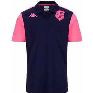 KAPPA ABIANGY 8 SFP POLO | Marineblauw/roze FANDANGO | Maat 5XL