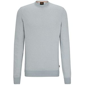 BOSS Heren Keyrete Knitted Sweater, Light/pastel Grey50, S