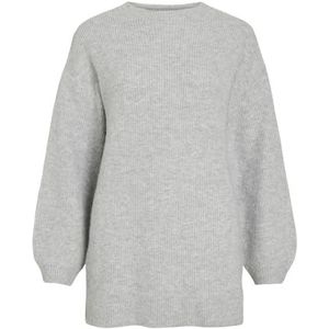 Vila ssia L/S Crewneck Tunic, lichtgrijs gem., L