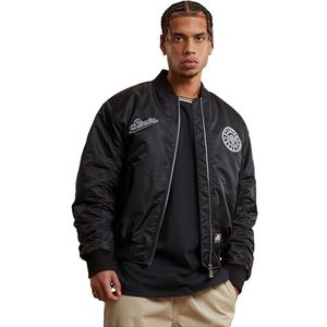 STARTER - BLACK LABEL - Heren Sweatjack - Zwart - Bomberjack met Patch