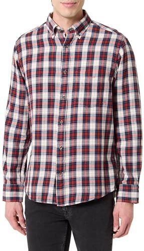 Gant Casual hemd lange mouw Rood Reg Windblown Flannel Check Sh 3250242/623
