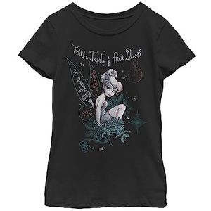 Disney T-shirt voor meisjes, Tink in Fairy Land, zwart, S