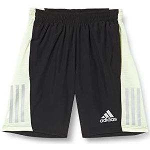 adidas Own The Run SHO Shorts, Black/Almost Lime/Reflective Zilver, XS7 Heren