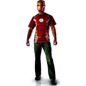 Rubie's Officieel kostuum - Marvel - T-shirt, Iron Man, maat M- I-810297M