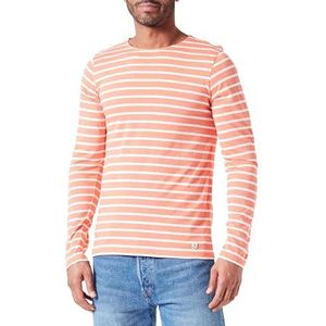 Armor Lux Zeeman Plozevet erfgoed heren sweater, Coral E24/Milk, L/Tall