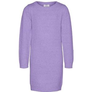 VERO MODA Vmdoffy Ls O-hals jurk Ga Girl Noos jurk voor dames, Zand Verbena/Detail: melange, 48