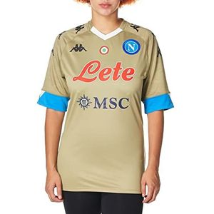 ssc napoli, Shirt Gara Keeper Home 2020/21 Uniseks - Volwassenen, beige-lichtblauw, M