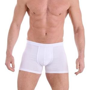 Navigare Boxershorts voor heren, verpakking van 6 stuks, elastisch jersey, katoen, nieuwe collectie 2025, wit/zwart/gesorteerd, Wit, M