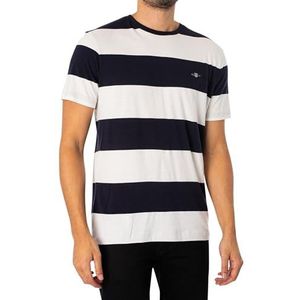 BAR Stripe SS T-shirt, Eggshell., 3XL