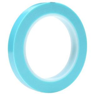 3M 7000048629 Scotch hogetemperatuur-kleurlijnenband, 4737 T, 0,13 mm, blauw/transparant, 25,4 mm x 33 m, blauw/transparant, 36