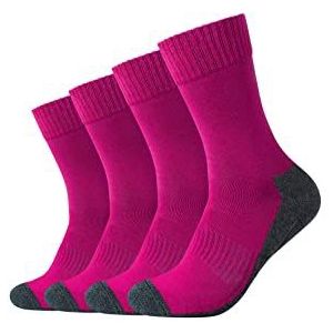 Camano Unisex Online pro tex Function 4-pack sokken, framboos, 35/38, framboos, 35 EU