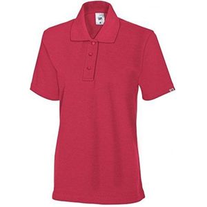 BP 1648 181 dames poloshirt van duurzaam gemengd weefsel koraal, maat XS