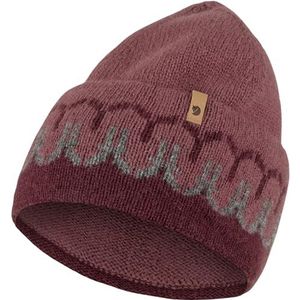 Fjallraven 87167-356-410 Övik Path Knit Beanie/Övik Path Knit Beanie Hat Unisex Dark Garnet-Mesa Purple Maat One Size One Size