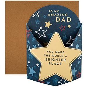 Hallmark 3D Vaderdagkaart voor papa - Modern Star Design (25568378)