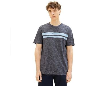 TOM TAILOR - Denim - T-shirt - Blauw - Korte Mouw - Slim Fit
