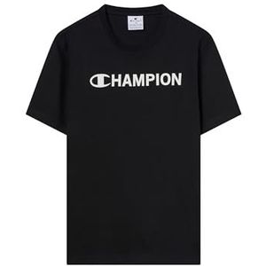 Champion Legacy Men, grafisch T-shirt met ronde hals, M, zwart, Zwart, M