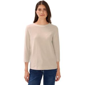 Cecil - Shirt - Oat Milk Beige - 3/4 Mouwen