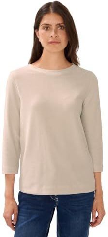 Cecil - Shirt - Oat Milk Beige - 3/4 Mouwen