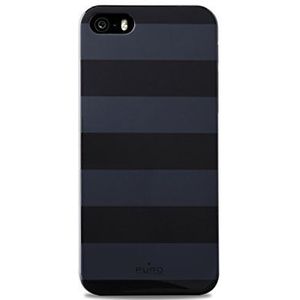 Puro IPC5STRIPEBLK Stripe iPhone 5 Slutgrijs/Zwart
