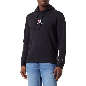 Champion Legacy Icons Plus-Heavy Fall Fleece Sweatshirt met capuchon voor heren, Zwart, M