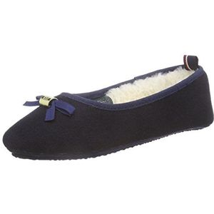 Tommy Hilfiger S1285UN 5F Platte pantoffels voor dames, blauw Midnight 403, 39/40 EU