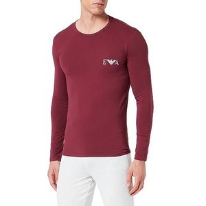 Emporio Armani Heren Heren Bold Monogram T-shirt, bordeaux, L