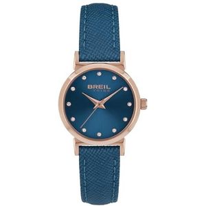 Breil - BELLA horloge van staal voor dames, roségoud - blauw, misura unica, riem