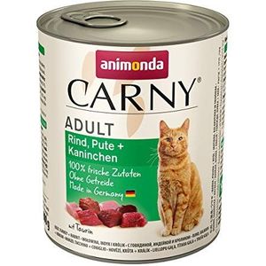 animonda Carny Adult kattenvoer, nat voer voor volwassen katten, 6 x 800 g