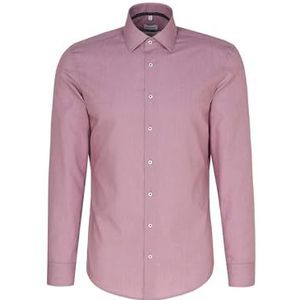 Seidensticker Zakelijk overhemd voor heren, shaped fit, strijkvrij, kent-kraag, lange mouwen, 100% katoen, roze, 38
