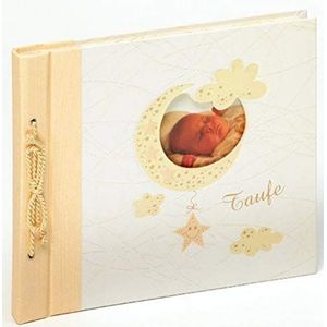 walther design walther ontwerp fotoalbum crème voor doop met punch cut en reliëf, Baby Bambini MT-114