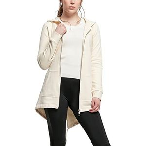 Urban Classics Sweatshirt voor dames, sweatparka met capuchon en ritssluiting, verkrijgbaar in meer dan 10 kleuren, maat XS tot 5XL, witzand., 5XL