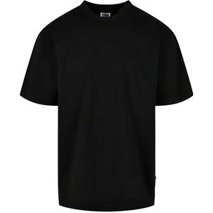 Urban Classics Heren T-shirt Organic Tall Tee, lang T-shirt voor mannen, losse pasvorm, biologisch katoen, verkrijgbaar in verschillende kleuren, maten S-5XL, zwart, 4XL