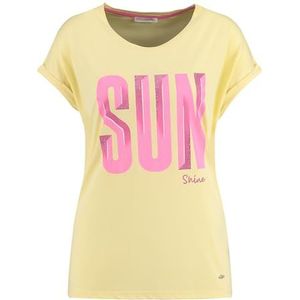 KEYLARGO Summer Round T-shirt voor dames, Pastel Yellow (1418), S