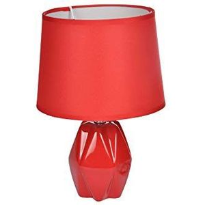 Homea 6LCE133RO lamp, keramiek, 40 W, rood, diameter 20 x 29 cm