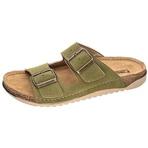 Fischer Sarah platte damesslipper, riet, 38 EU, riet, 38 EU