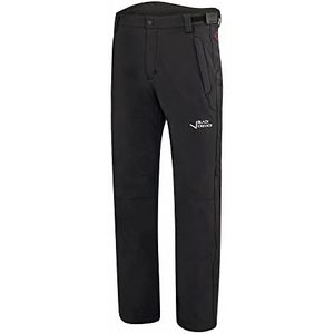 Black Crevice Softshellbroek voor heren, zwart/wit, 5XL