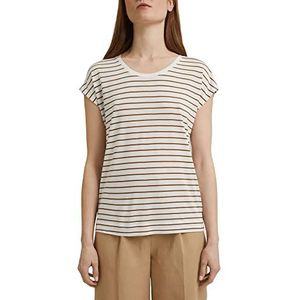 ESPRIT Collection 041eo1k310 T-shirt voor dames, Off White 2 (111), L