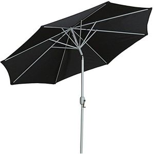 Gartenfreude Parasol, diameter 270 cm, UV 50+, 270 x 270 x 245 cm, zwart, 4900-1000-102