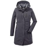 Killtec - KOW 165 WMN PRK - Parka - Zilverkleur - Water- en Winddicht met Teddyfleece en Afneembare Capuchon