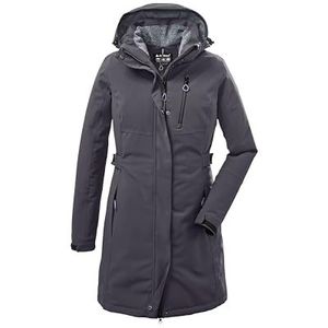 Killtec - KOW 165 WMN PRK - Parka - Zilverkleur - Water- en Winddicht met Teddyfleece en Afneembare Capuchon